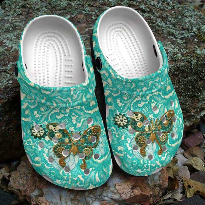 Butterfly Crocs Classic Clogs Shoes