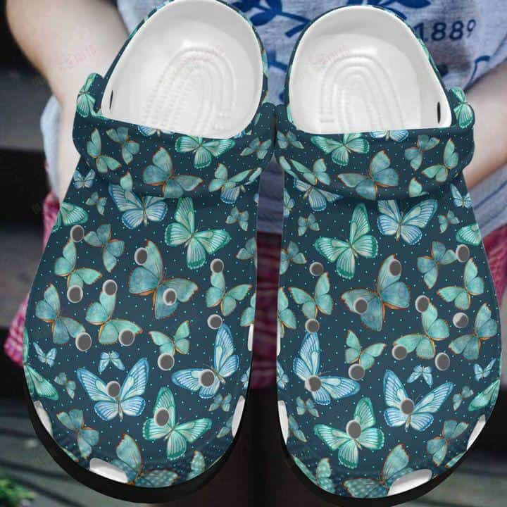 Butterfly Crocs Classic Clogs Shoes