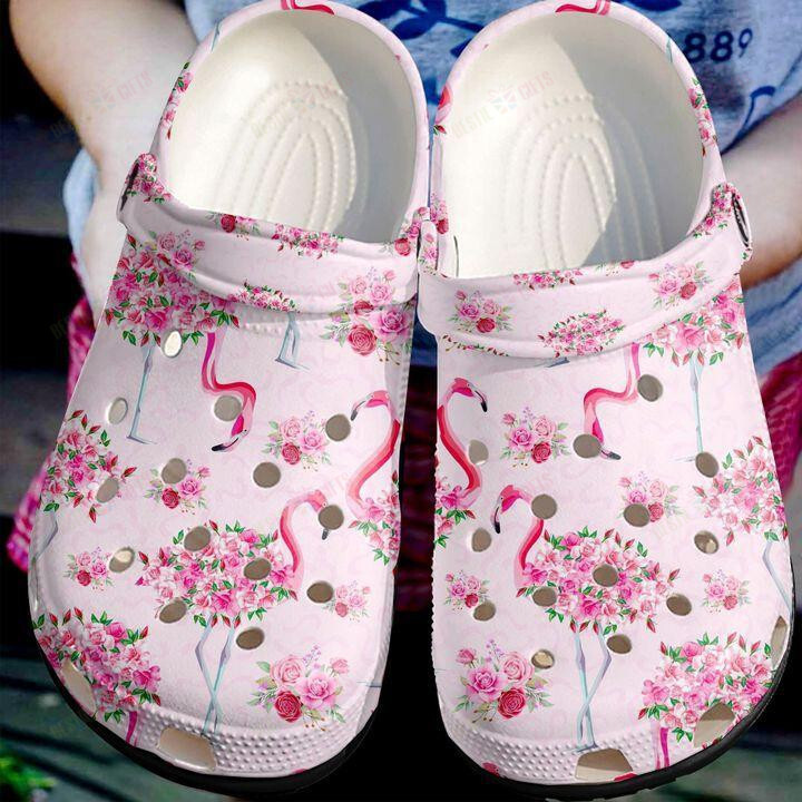 Flamingo Crocs Classic Clogs Shoes