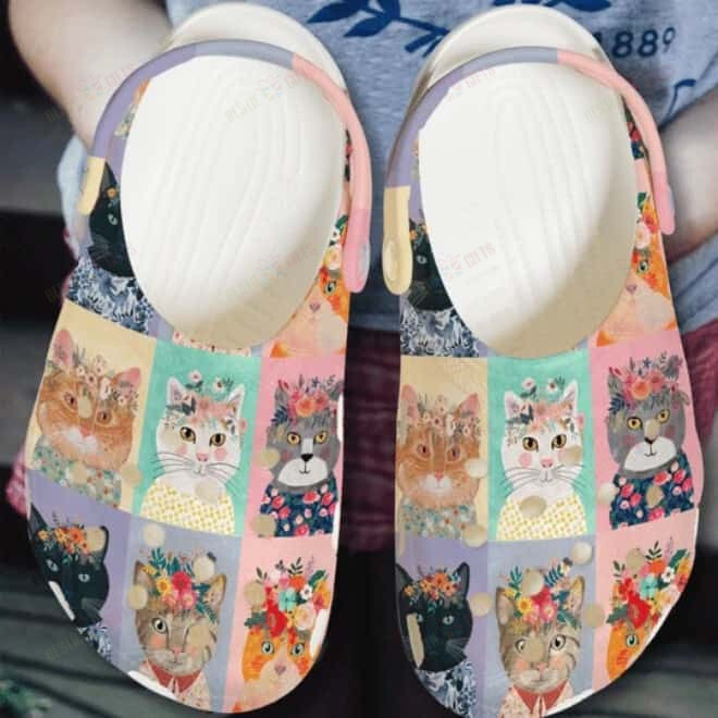 Cats Crocs Classic Clogs Shoes