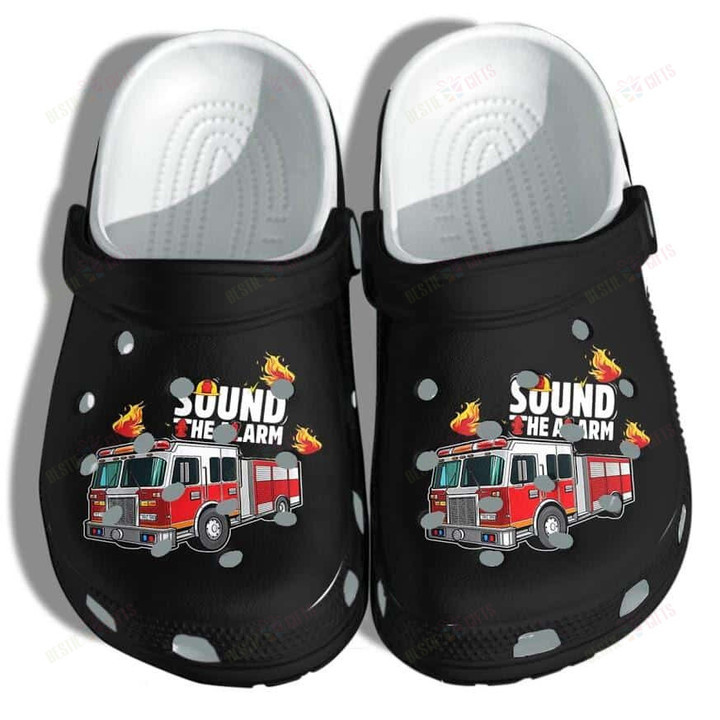 Fire Engine Car Sound The Alarm Crocs Classic Clogs Shoes