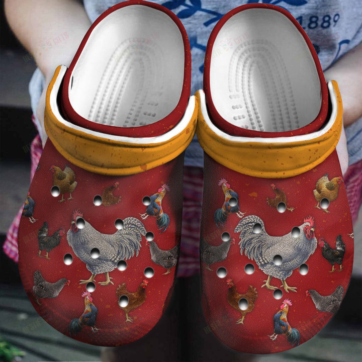 Chicken Crocs Classic Clogs Shoes