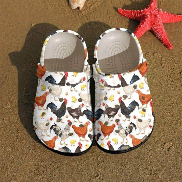 Chicken Crocs Classic Clogs Shoes