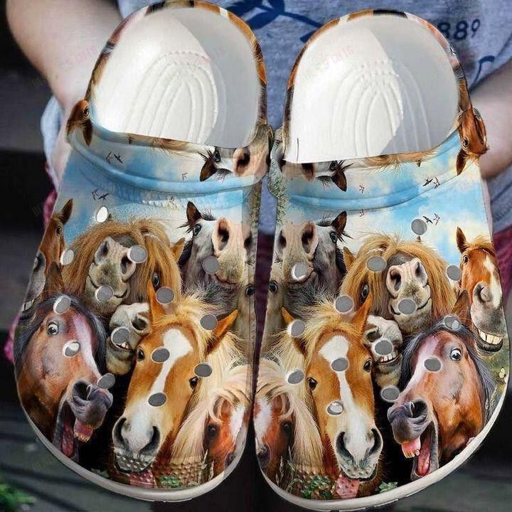 Horse Crocs Classic Clogs Shoes