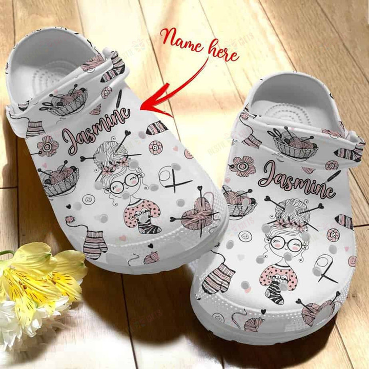 Personalized Crochet Crocs Classic Clogs Shoes