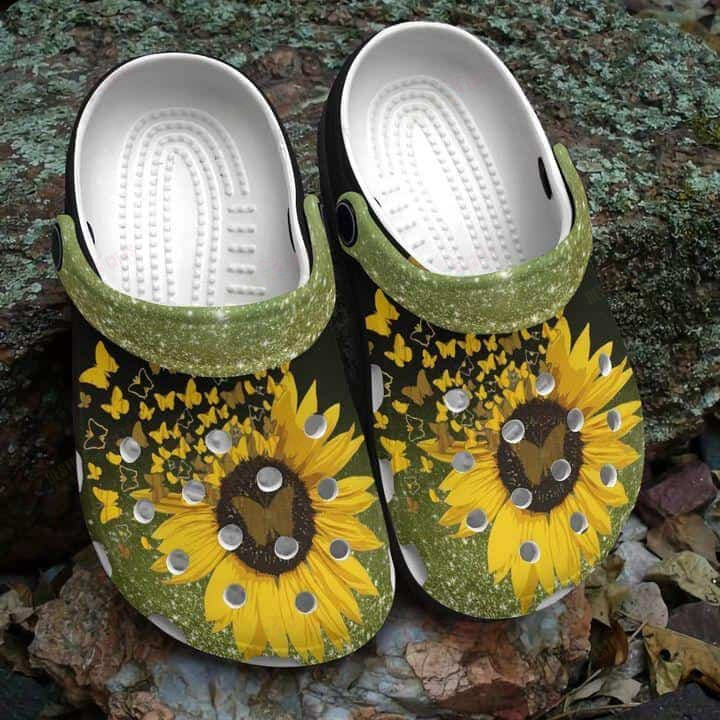 Butterfly Crocs Classic Clogs Shoes