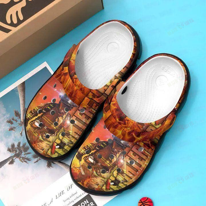 Firefighter Crocs Classic Clogs Shoes