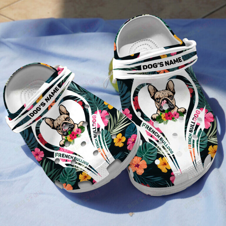 Personalized French Bulldog Crocs Classic Clogs Shoes