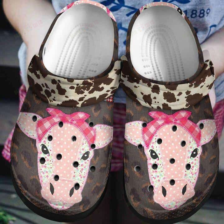 Cow Crocs Classic Clogs Shoes