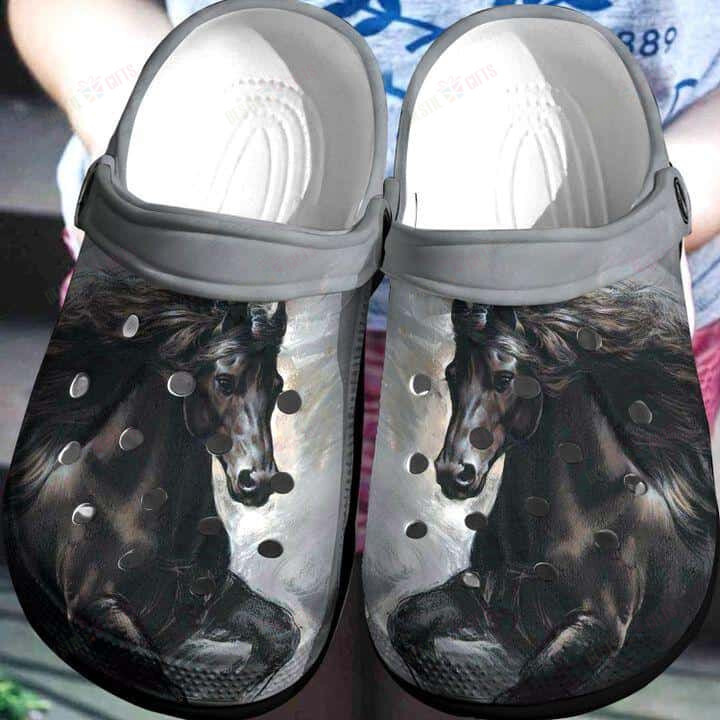 Horse Crocs Classic Clogs Shoes