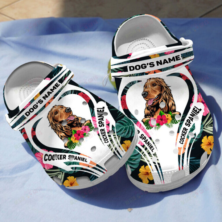 Personalized Cocker Spaniel Crocs Classic Clogs Shoes