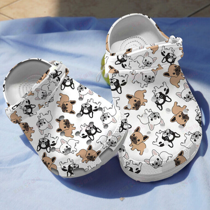 Cute French Bulldog Crocs Classic Clogs Shoes