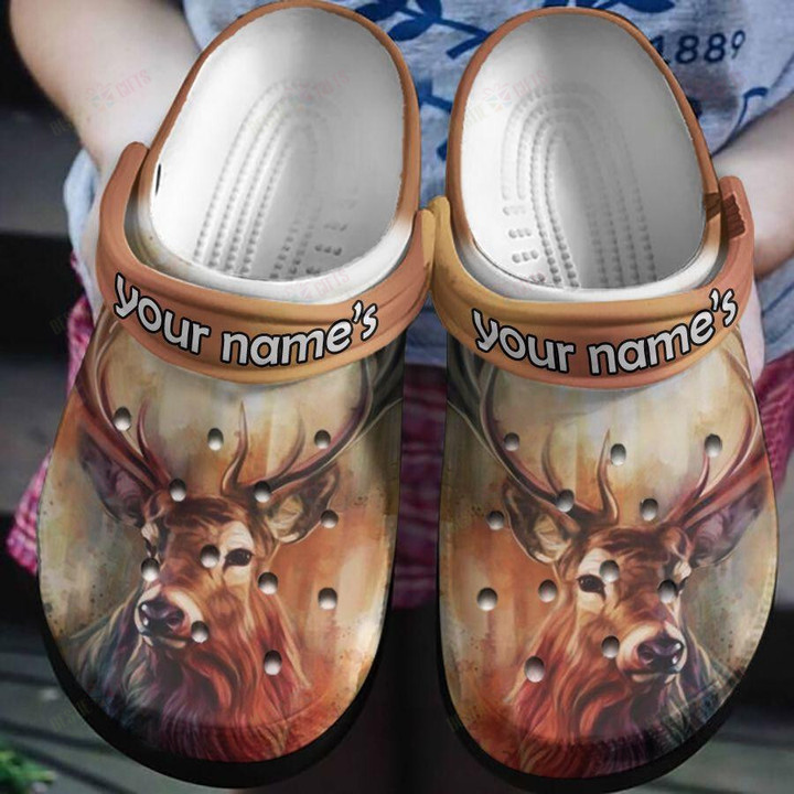 Personalized A Deer In The Headlights Crocs Classic Clogs Shoes