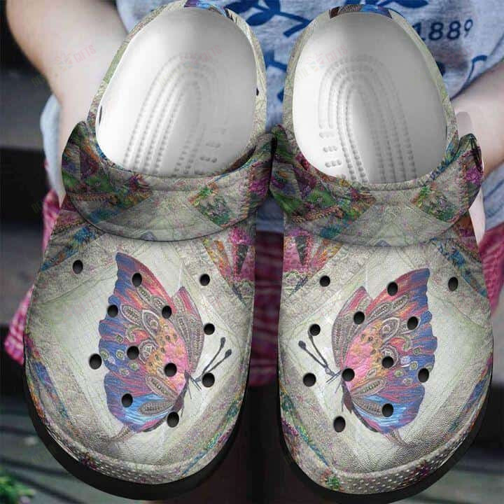 Butterfly Crocs Classic Clogs Shoes