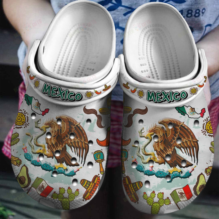 Mexico Symbols Crocs Classic Clogs Shoes