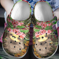 Sloth Personalized Clog Custom Crocs Comfortablefashion Style Comfortable For Women Men Kid Print 3D Flowers And Sloth