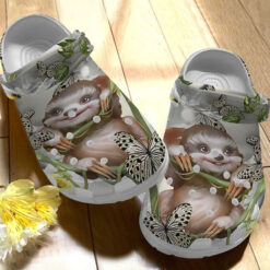 Smile 3D Sloths Shoes Crocbland Clogs Crocs For Men Women Smile