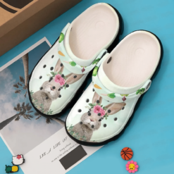 Rabbit Personalized Clog Custom Crocs Comfortablefashion Style Comfortable For Women Men Kid Print 3D Flower Rabbit