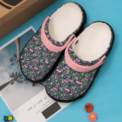 Tennis Personalized Clog Custom Crocs Comfortablefashion Style Comfortable For Women Men Kid Print 3D Tennis Flower