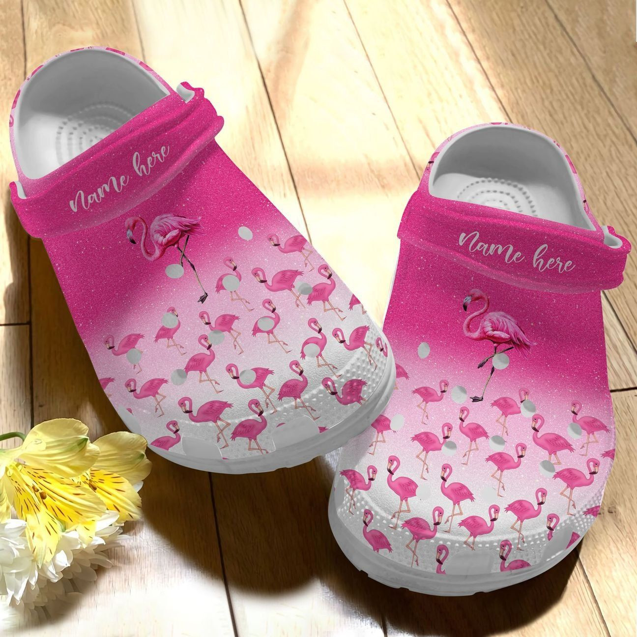 Flamingo Personalize Clog Custom Crocs Fashionstyle Comfortable For Women Men Kid Print 3D Beautiful Flamingos