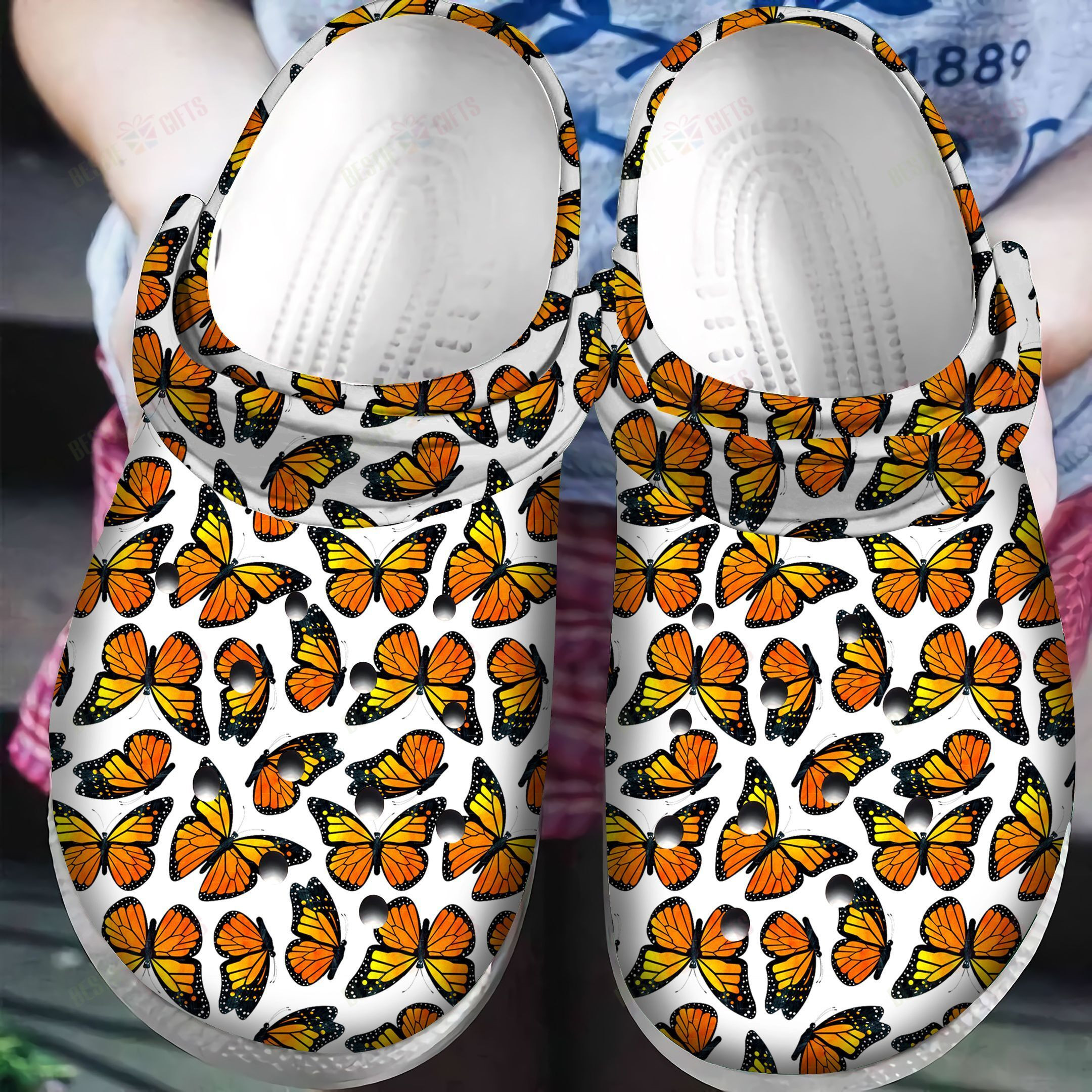 Butterfly Crocs Classic Clog Fantastic Butterflies Shoes