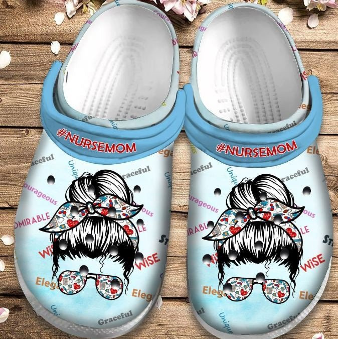 Nurse Mom Shoes Wise Peaceful Unique Crocs Clogs