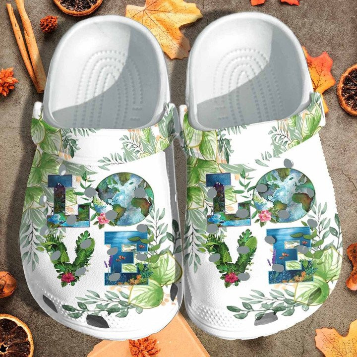 Save The Planet Shoes Love Our Earth Crocs Clogs