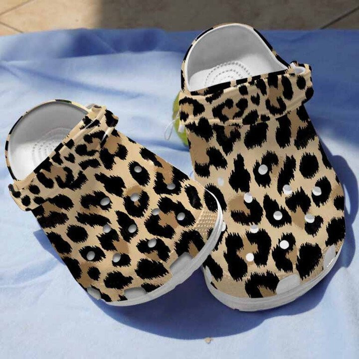 Leopard Skin Clogs Crocs Shoes Halloween