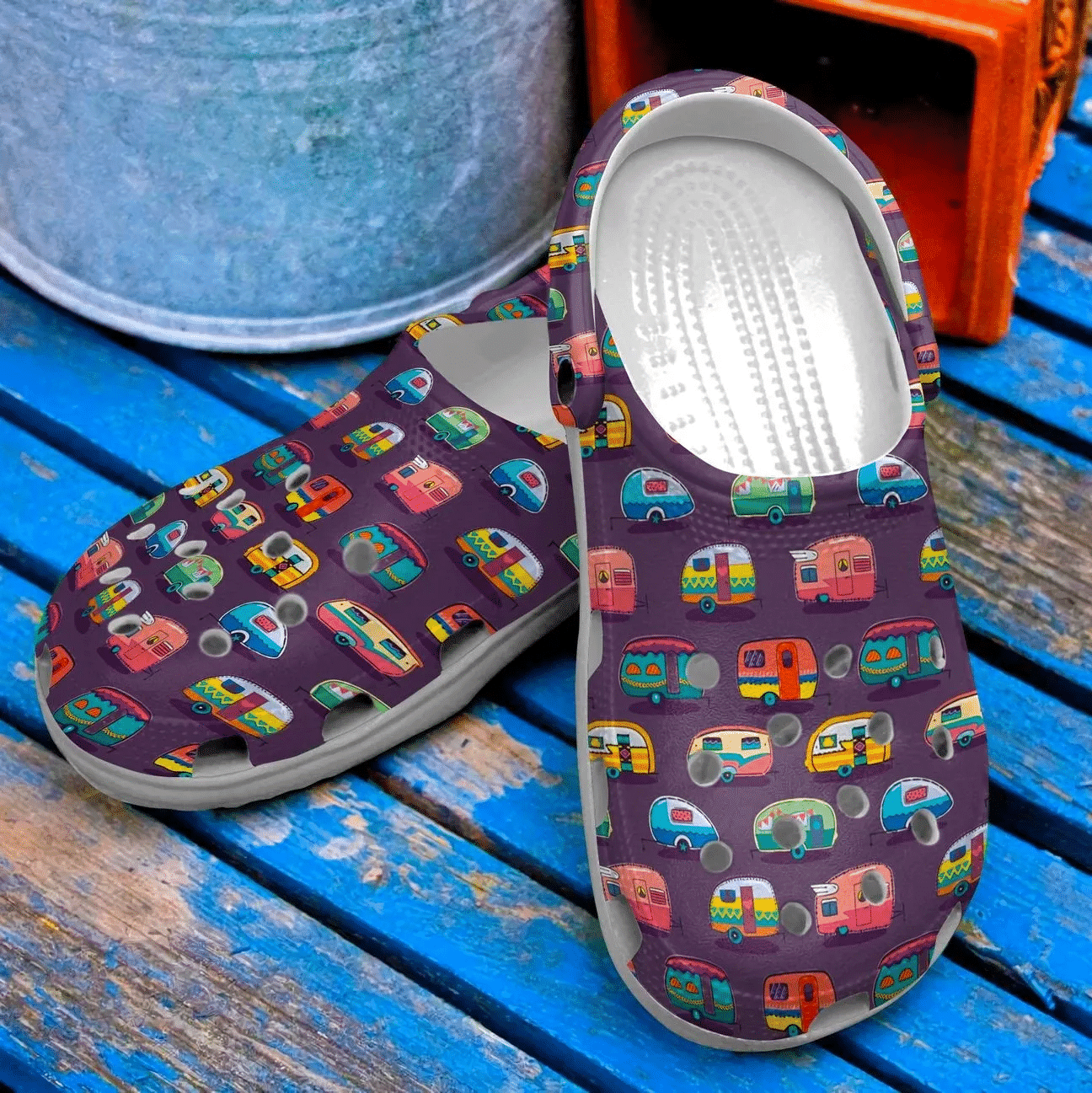 Camping Personalized Clog Custom Crocs Comfortablefashion Style Comfortable For Women Men Kid Print 3D Campers Pattern
