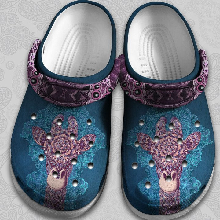 Mandala Giraffe Shoes Giraffe Art Life Crocs Clogs Gift Mandala