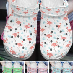 Flamingo Personalize Clog Custom Crocs Fashionstyle Comfortable For Women Men Kid Print 3D Colors Collection