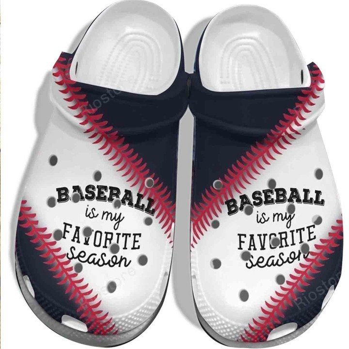 Baseball Is My Favorite Season Crocs Classic Clogs Shoes Mothers day