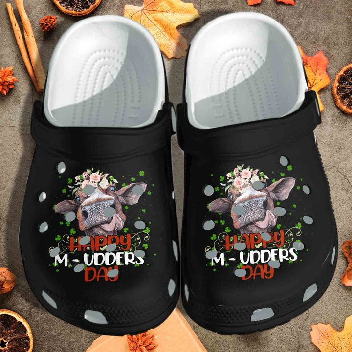 Cow Funny Happy Mudders Day Crocs Classic Clogs Shoes Funny Cow Heifer Farmer Clog