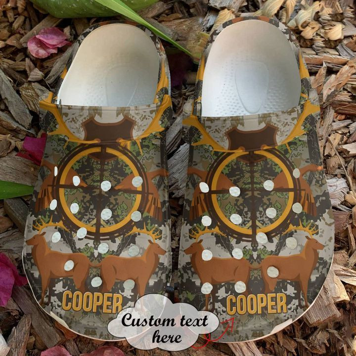 Hunting Personalized Deer Hunters Crocs Clog Shoes