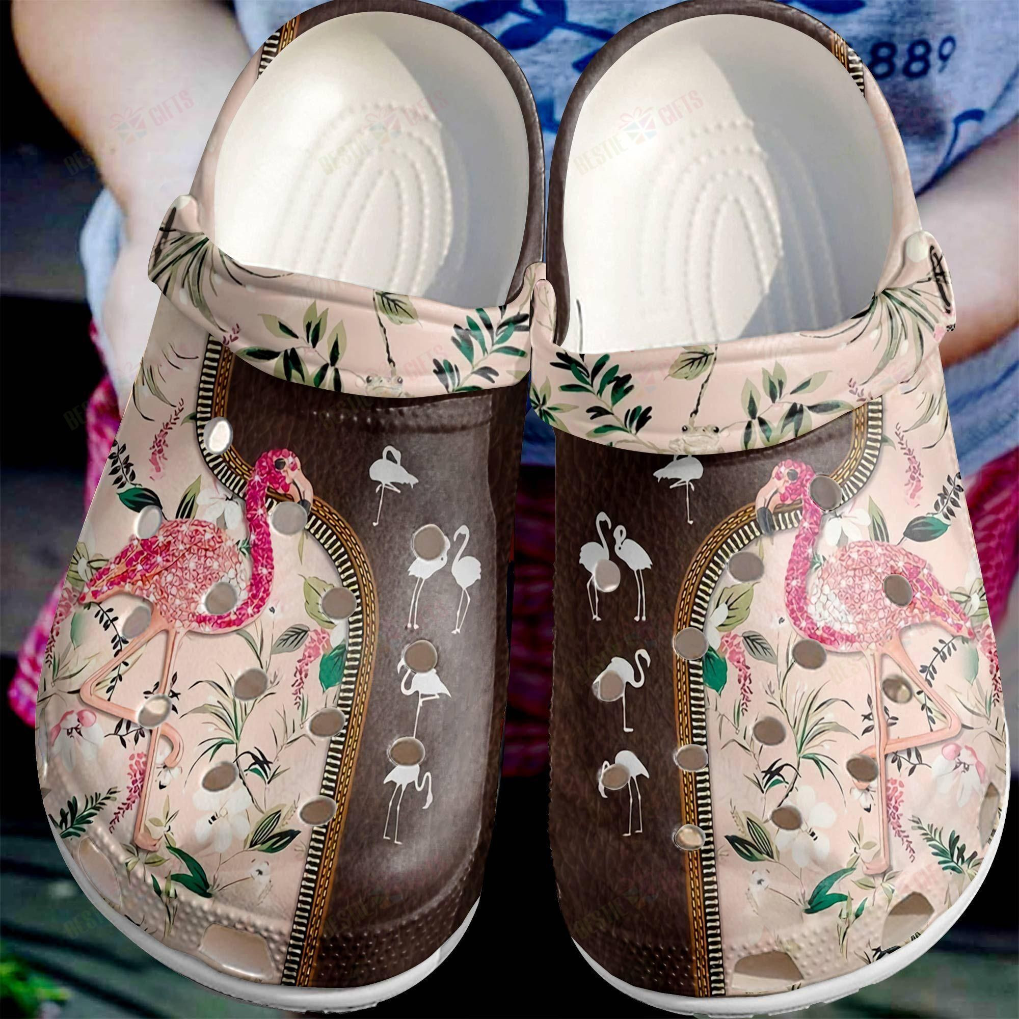 Flamingo Crocs Classic Clog Flamingo Queen Shoes