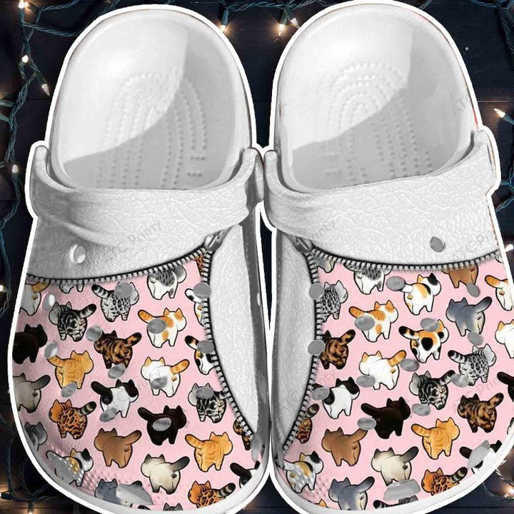 Pinky Cats Shoes Crocs Clogs