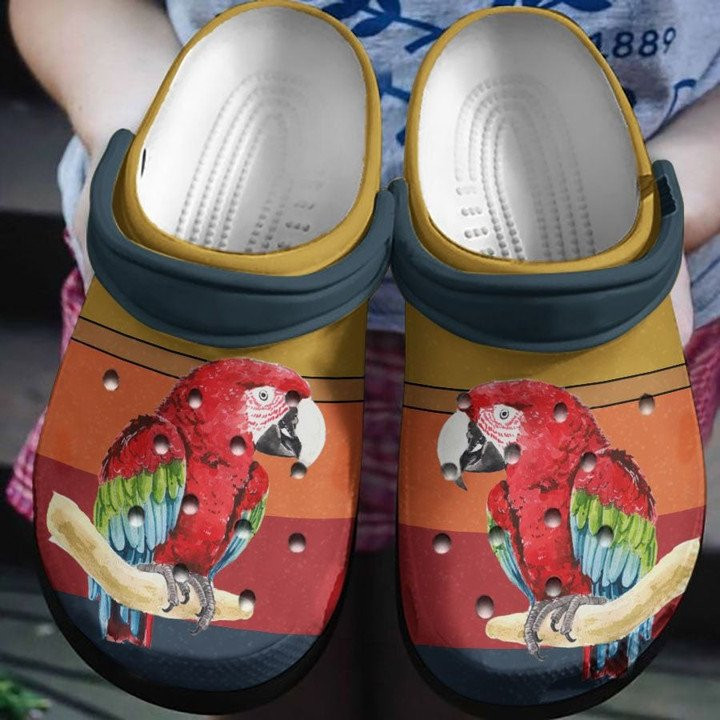 Angry Parrot Crocs Shoes Animal Crocbland Clog