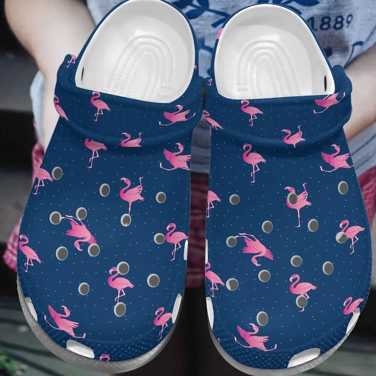 Flamingo Personalized Clog Custom Crocs Comfortablefashion Style Comfortable For Women Men Kid Print 3D Dancing Flamingo