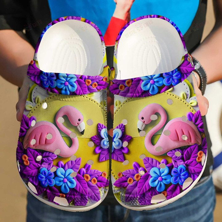 Clay Flamingo Clogs Crocs Shoes