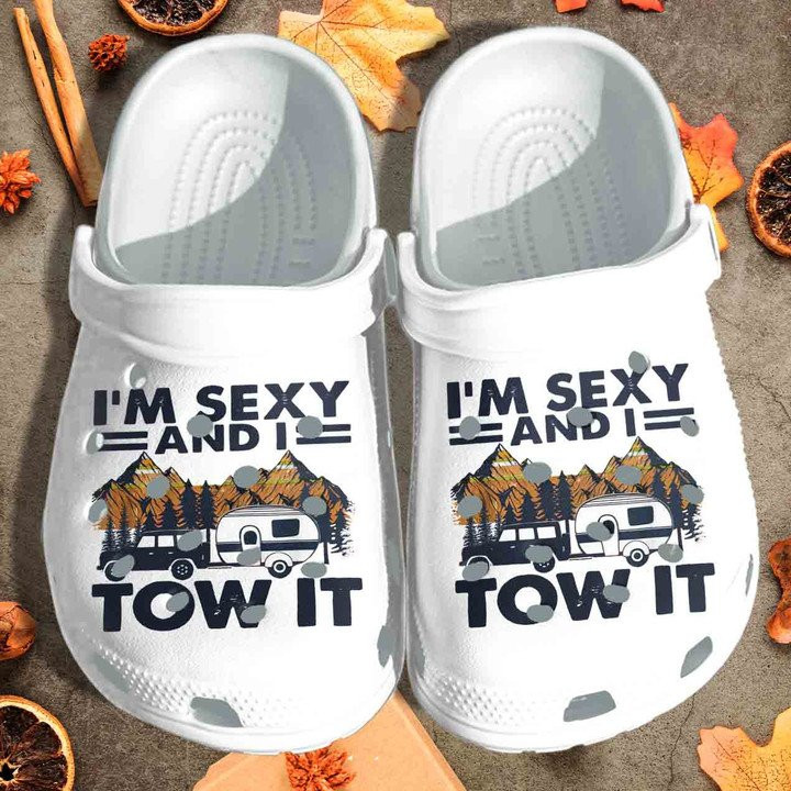 Camping Bus Shoes Sexy And Tow It Crocs Clog Gift For Men Son