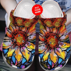 Colorful Crocs Flower Clog Shoes