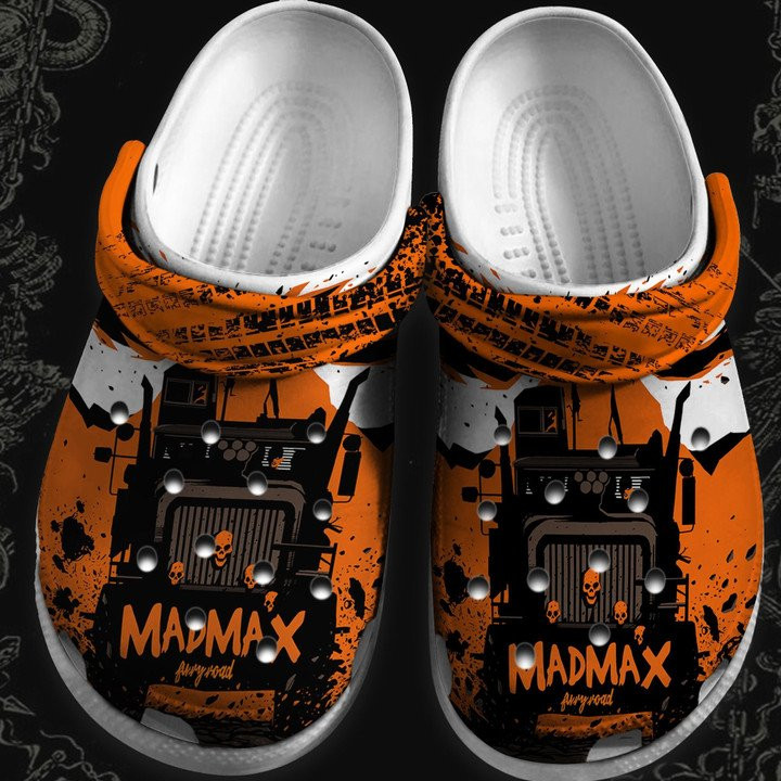 Trucker Rider Monster Skull Tattoo Crocs Clogs Shoes For Men Boy Father Son Fury