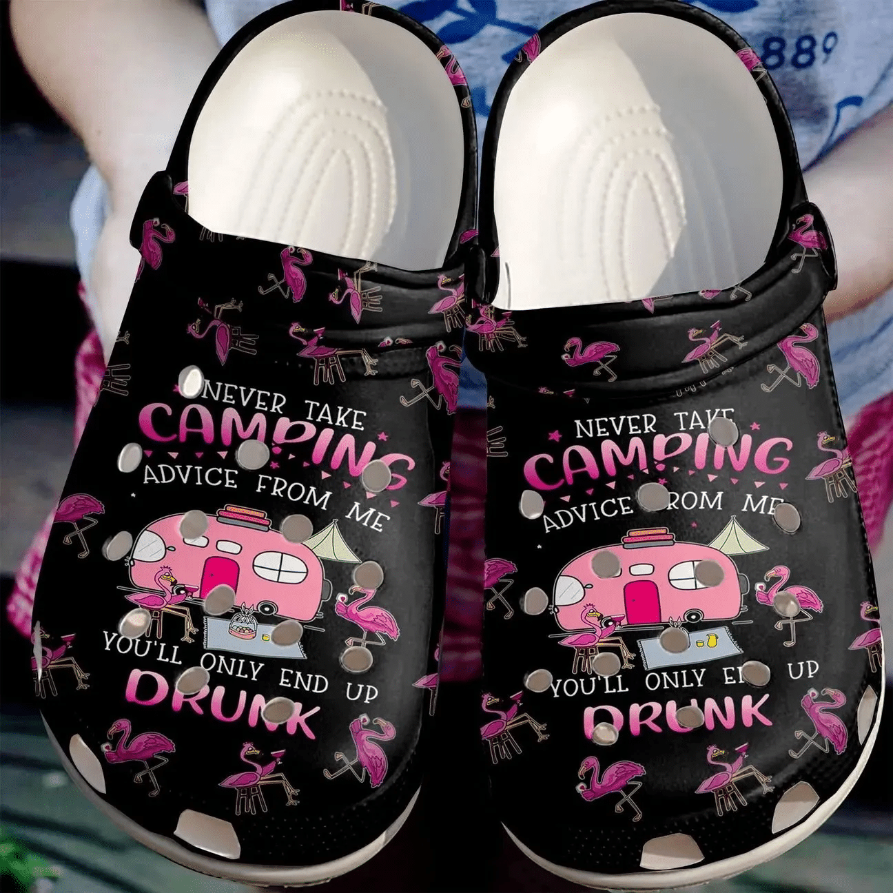 Camping Personalize Clog Custom Crocs Fashionstyle Comfortable For Women Men Kid Print 3D Camping Advices