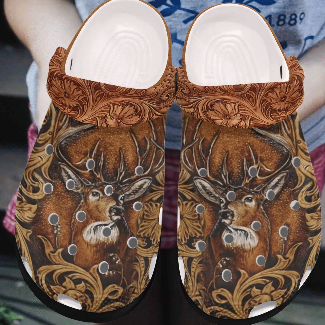 Hunting Personalized Clog Custom Crocs Comfortablefashion Style Comfortable For Women Men Kid Print 3D My Deer