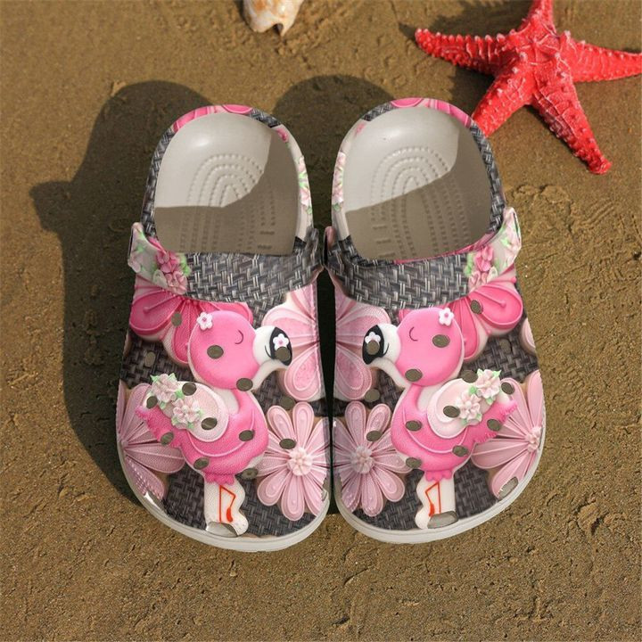 Flamingo Cookies Crocs Clog Shoes