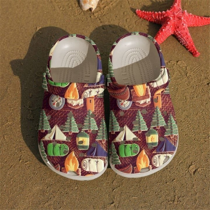 Camping Cookies Crocs Clog Shoes