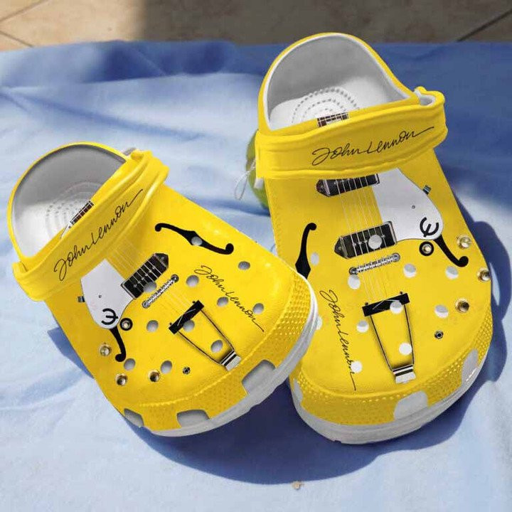 Yellow Guitar Clogs Crocs Shoes