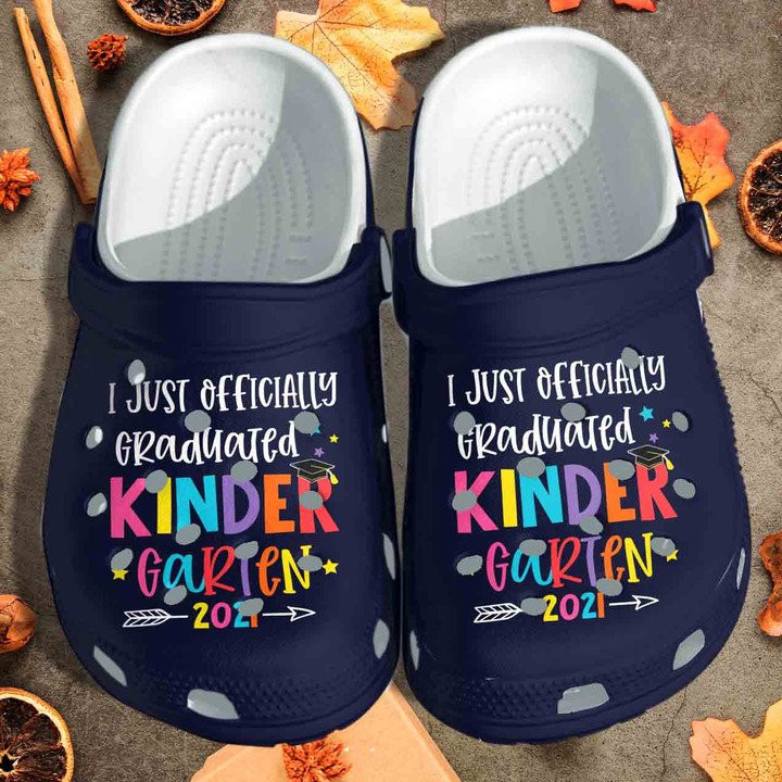 Kids I Officially Graduated Kindergarten Graduation Class of Shoes Crocs Clog Gift