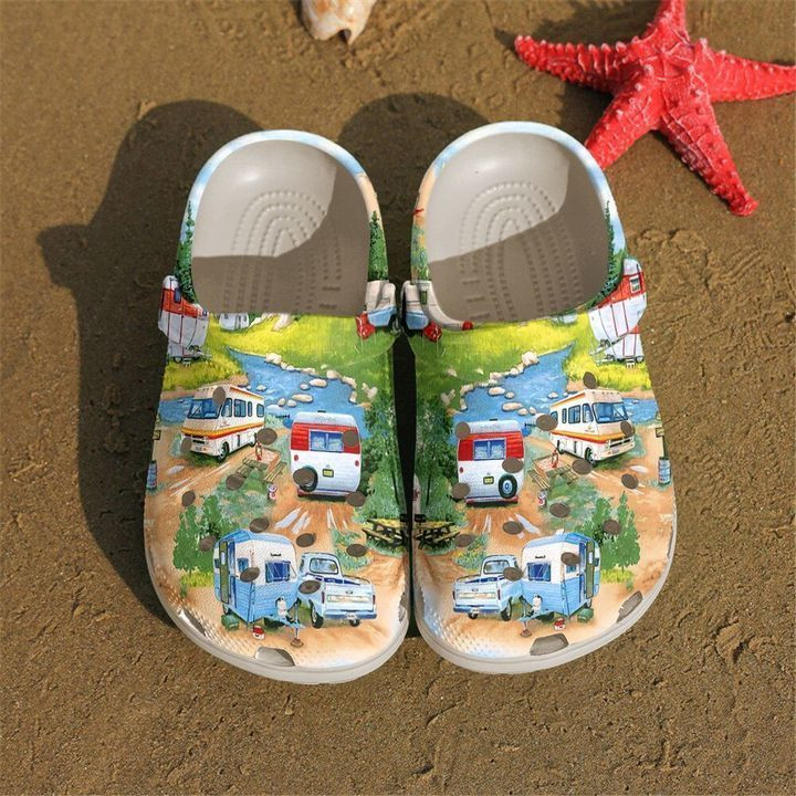 Camping At The Campsite Crocs Clog Shoes