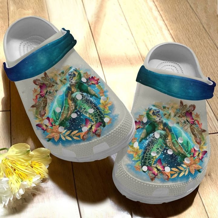 Galaxy Turtle Shoes Crocs Sea Turtle In The Ocean Crocbland Clog Galaxy